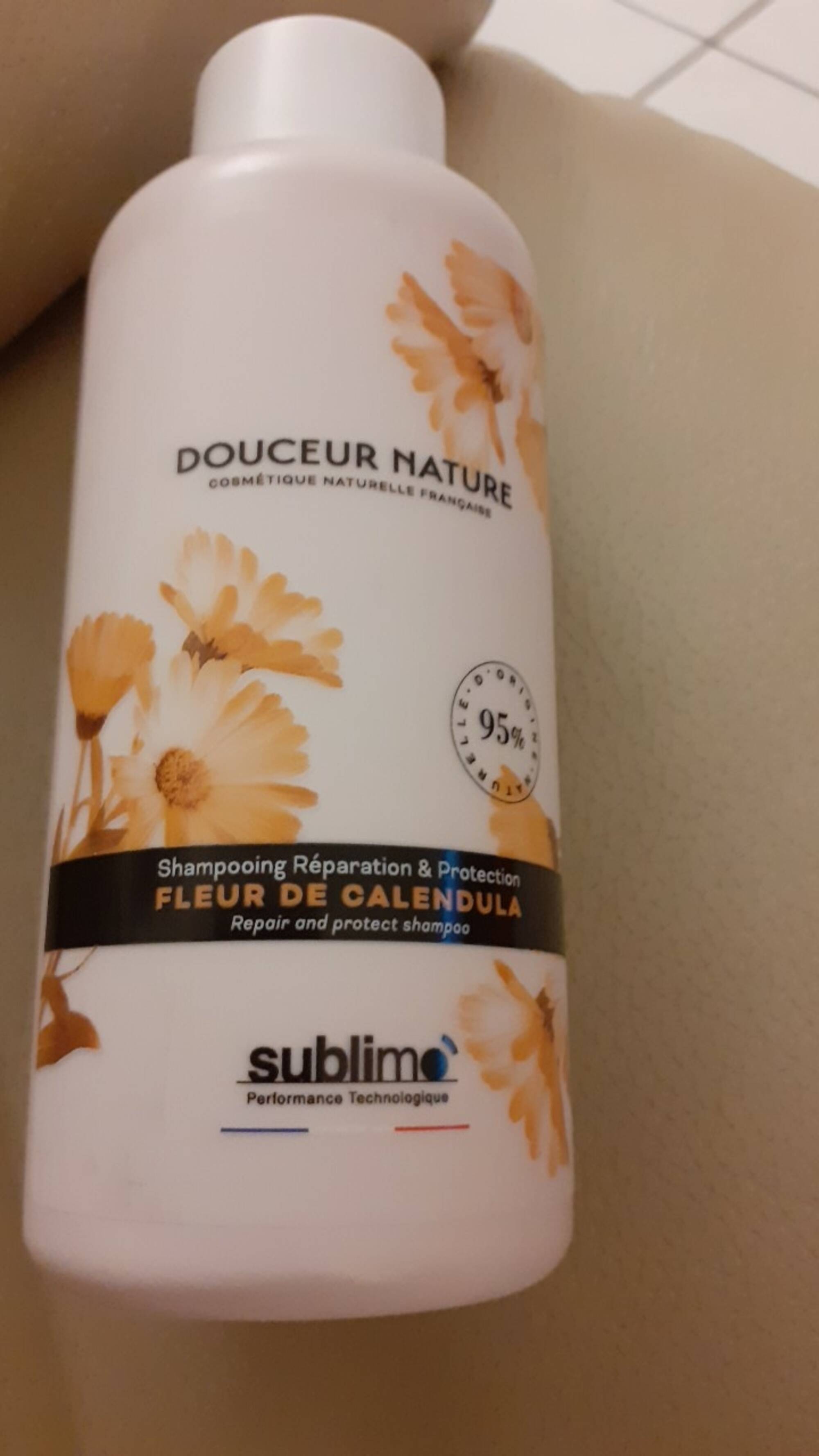 SUBLIMO - Douceur nature fleur de calendula - Shampooing réparation & protection