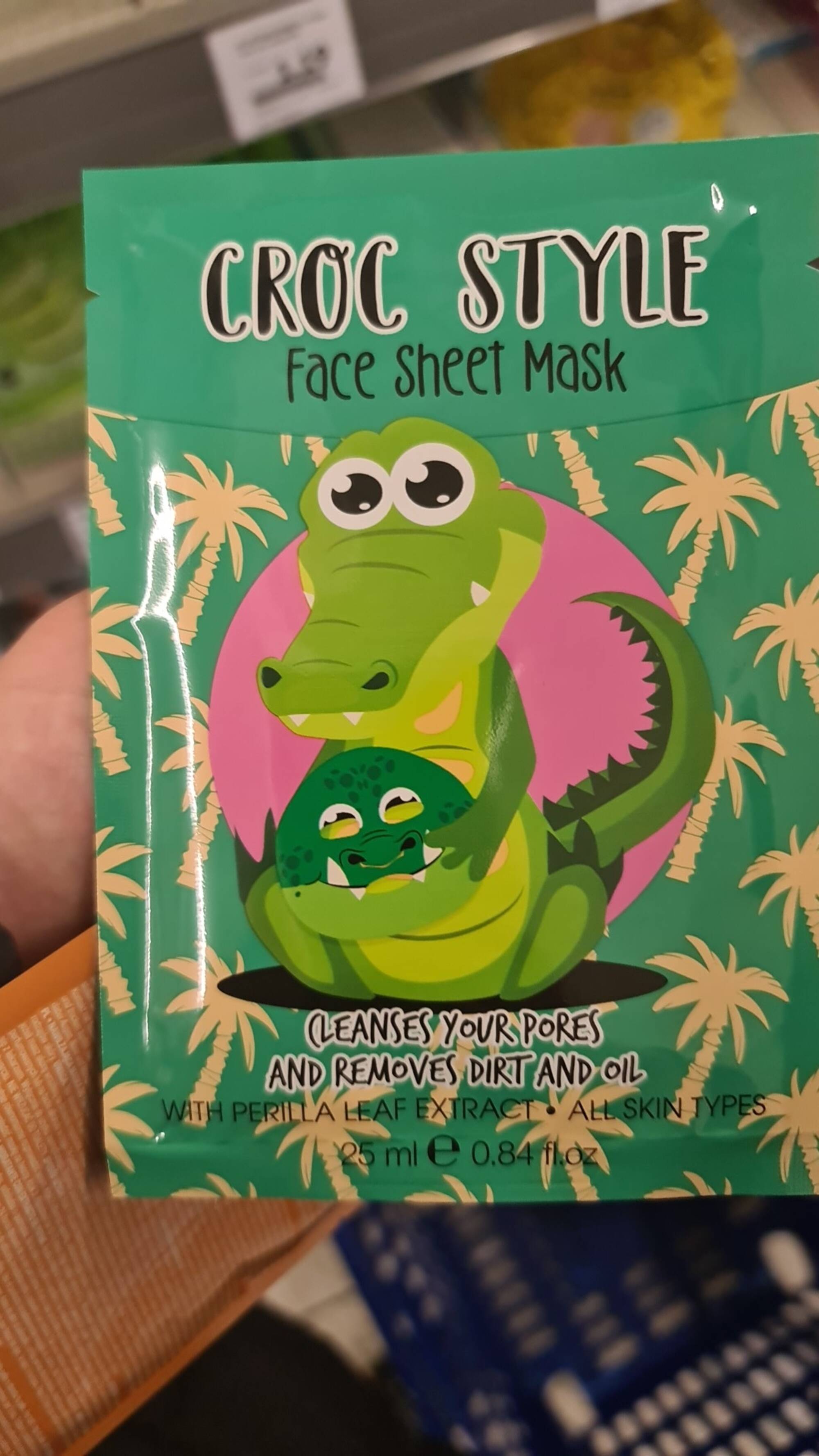 CROC STYLE - Face sheet mask