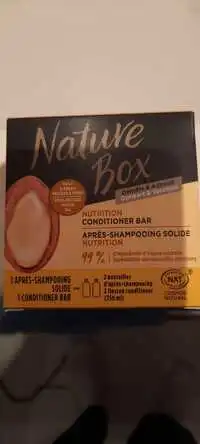 NATURE BOX - Après-shampooing solide nutrition