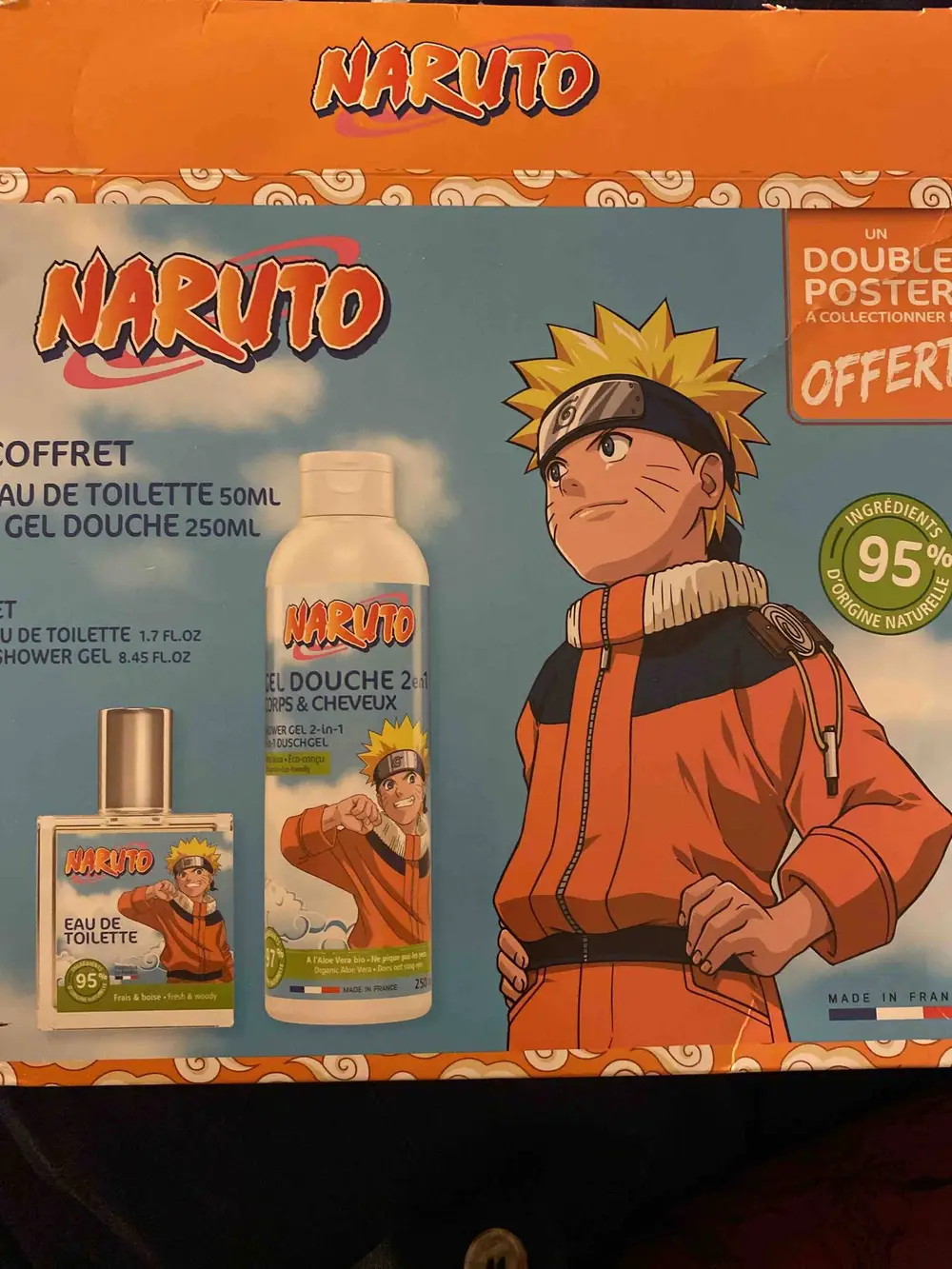 NARUTO - Coffret eau de toilette et gel douche