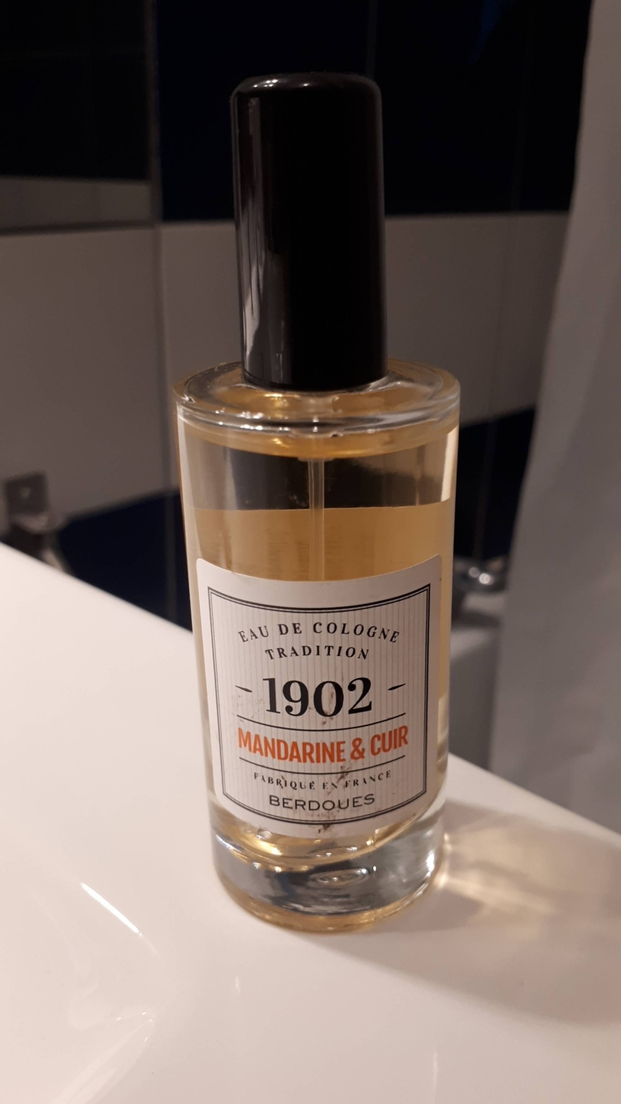 BERDOUES - Eau de cologne tradition 1902 mandarine & cuir