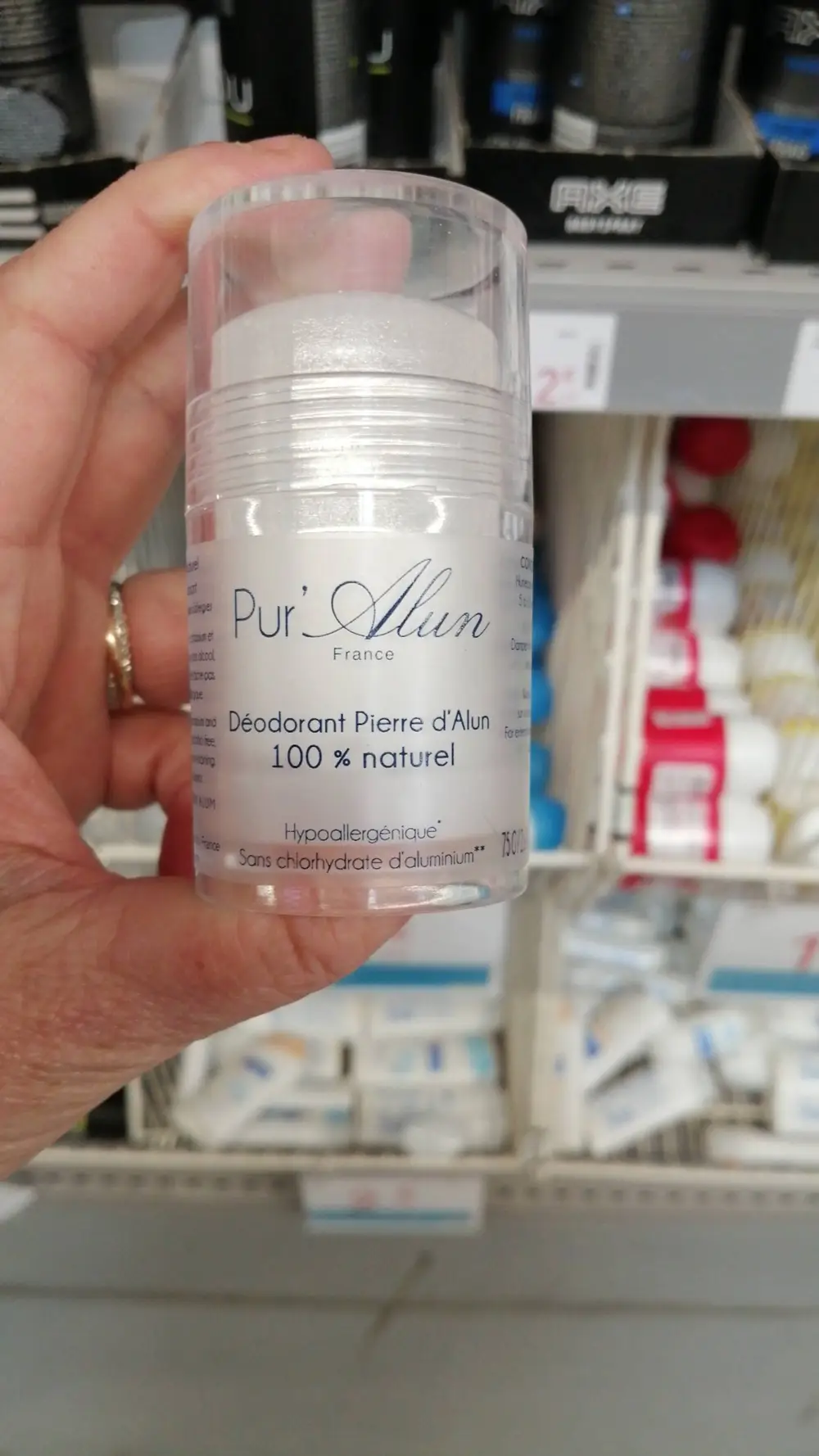 PUR'ALUN - Déodorant Pierre d'alun