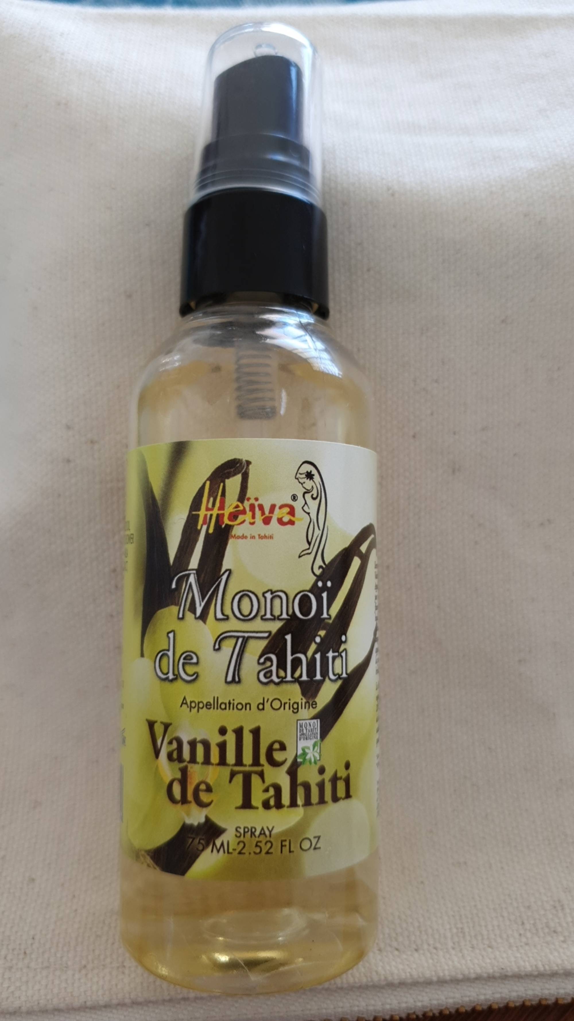 HEÏVA - Monoï de Tahiti - Spray vanille de Tahiti