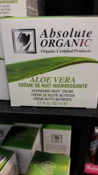 ABSOLUTE ORGANIC - Aloe vera - Crème de nuit nourrissante