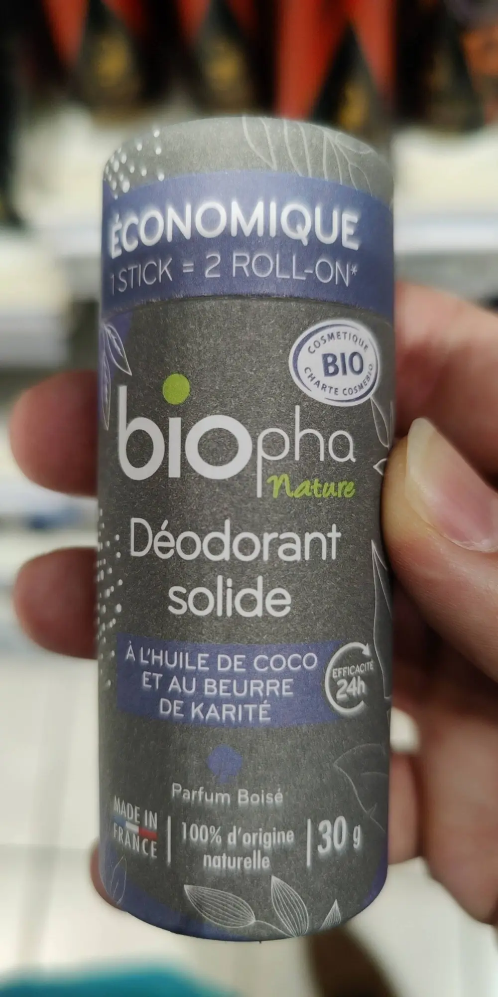 BIOPHA NATURE - Déodorant solide 24h 