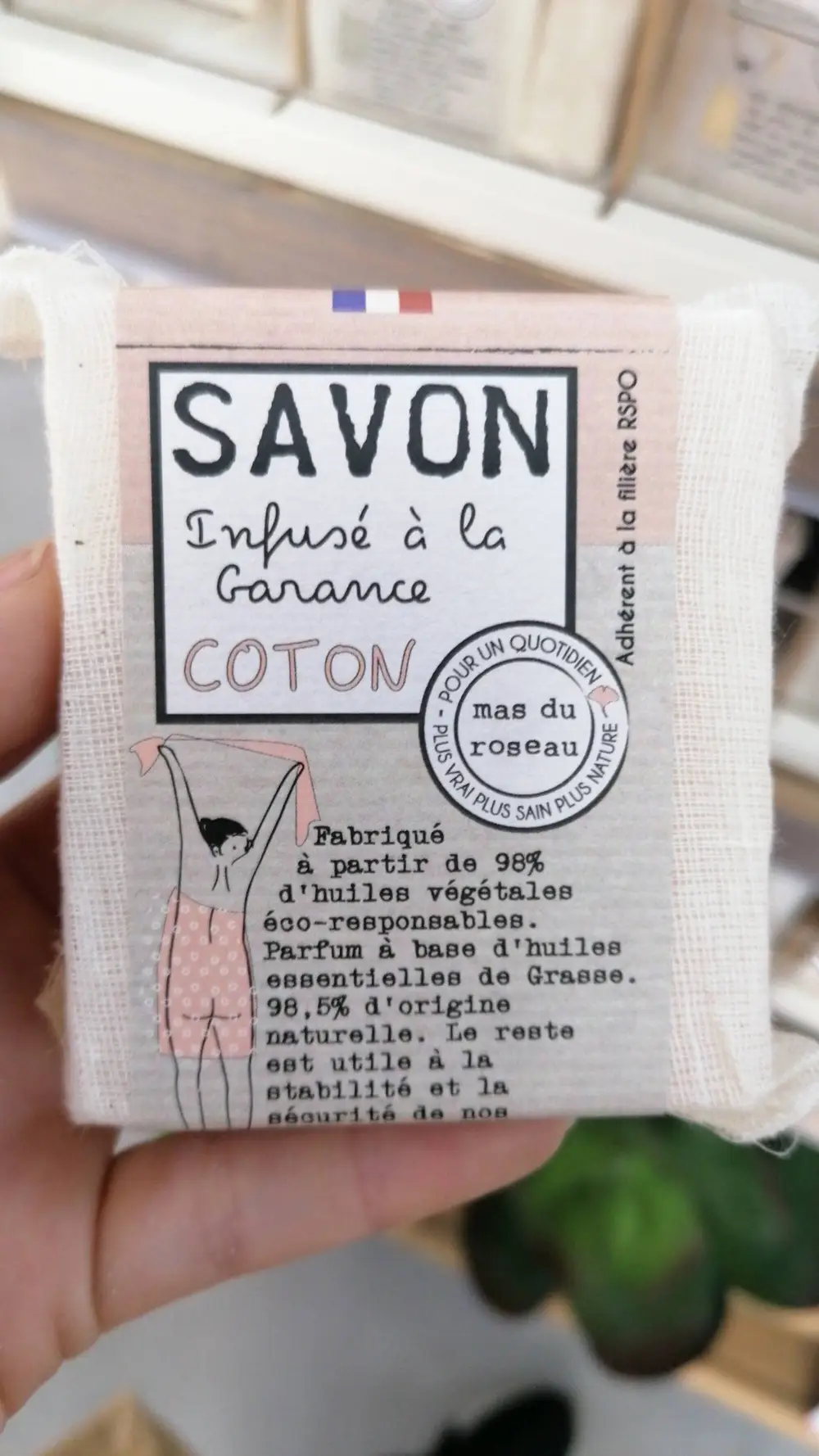 MAS DU ROSEAU - Savon infusé à la Garance coton