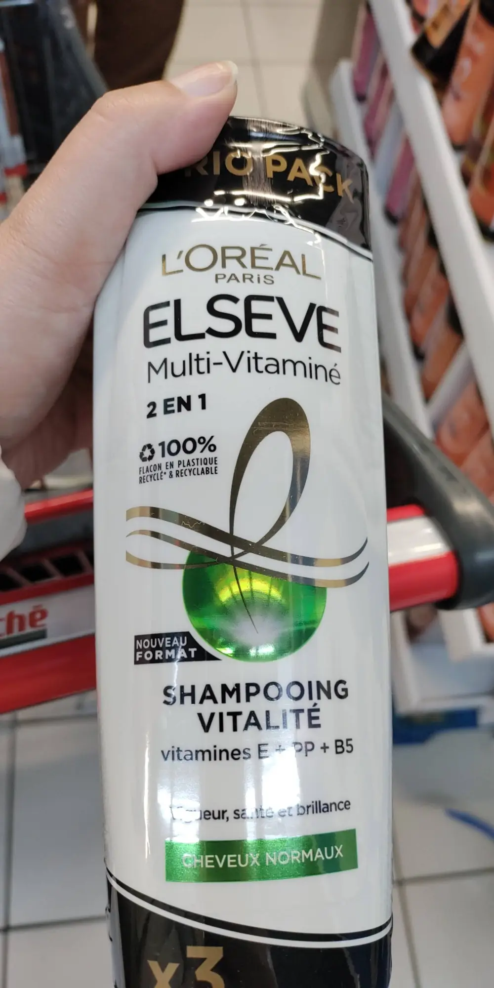 L'ORÉAL PARIS - Elseve Multi-vitaminé 2 in 1 - Shampooing vitalité