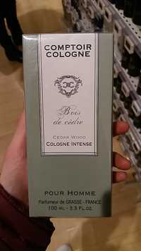 COMPTOIR COLOGNE - Bois de cèdre pour homme - Parfumeur de Grasse
