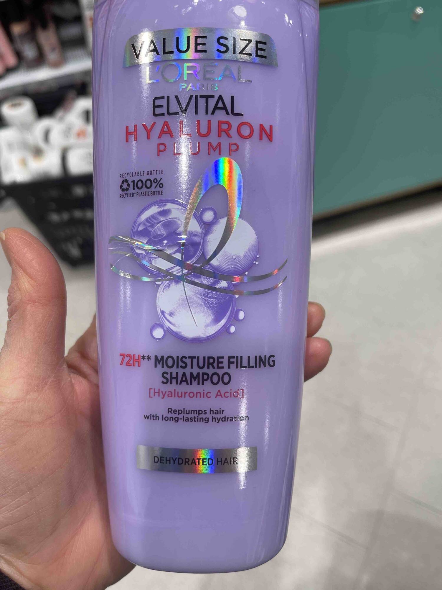 L'ORÉAL PARIS - Elvital hyaluron plump - Moisture filling shampoo