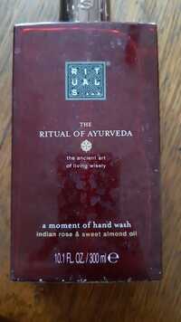 RITUALS - The ritual of ayurveda a moment of hand wash