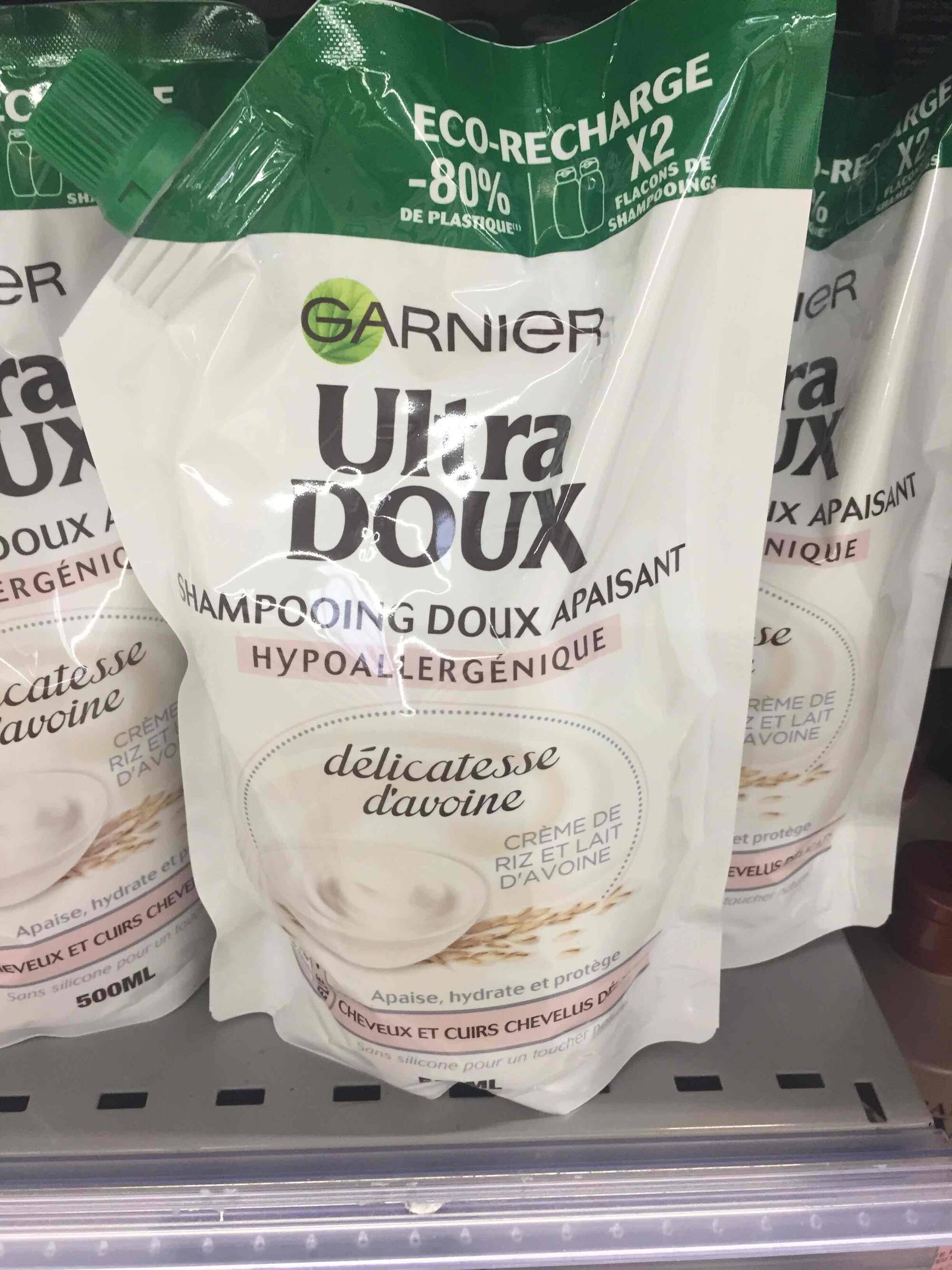 GARNIER ULTRA DOUX - Shampooing doux apaisant