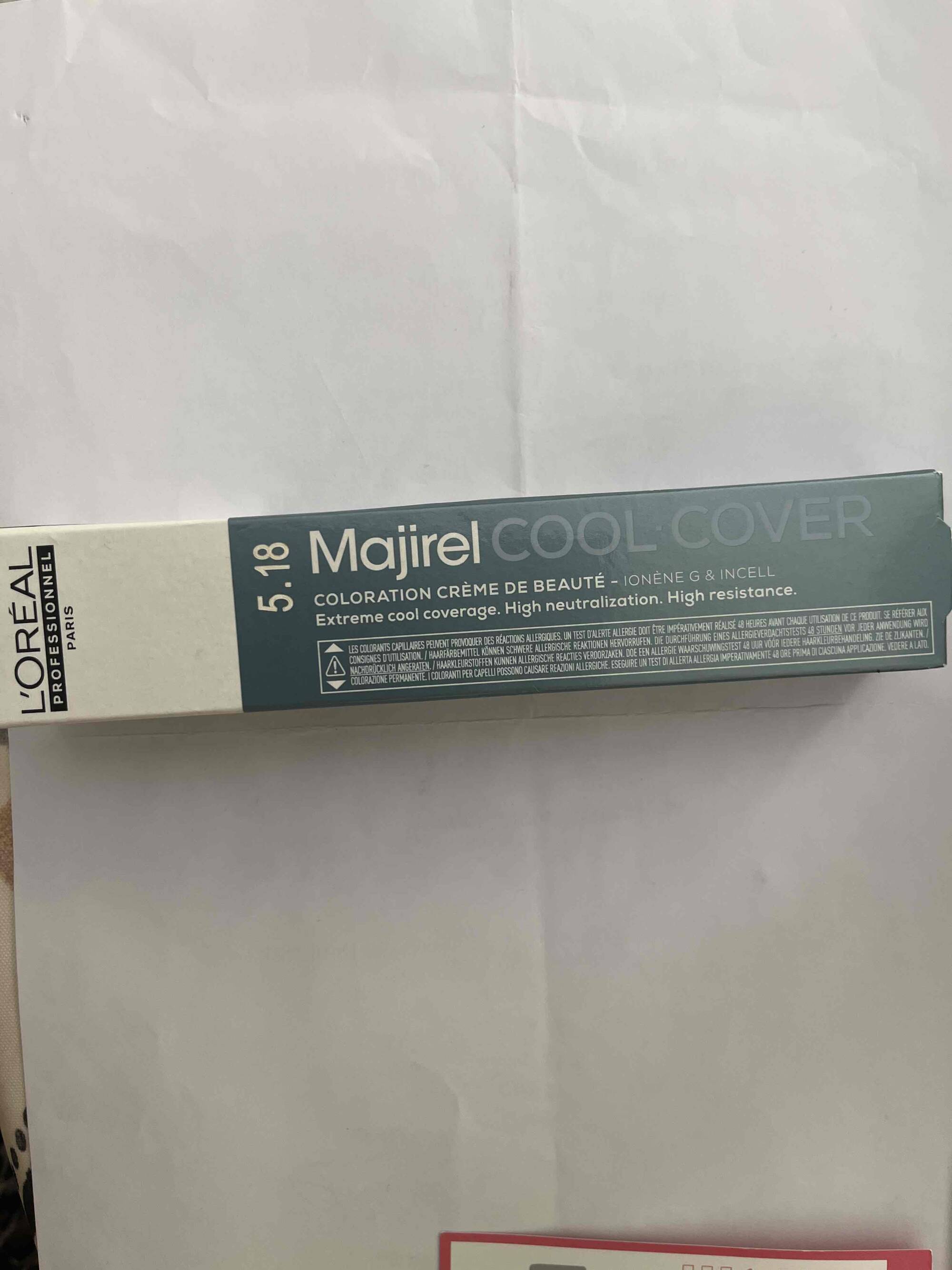 L'ORÉAL PROFESSIONNEL - Majirel cool cover - 5.18 Coloration crème de beauté