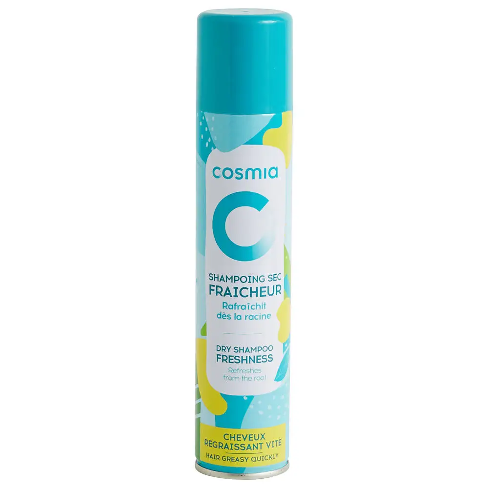 COSMIA BY AUCHAN - COSMIA - SHAMPOING SEC  - FRAICHEUR - 200 ML / VOLUME NOMINAL 270ML ?