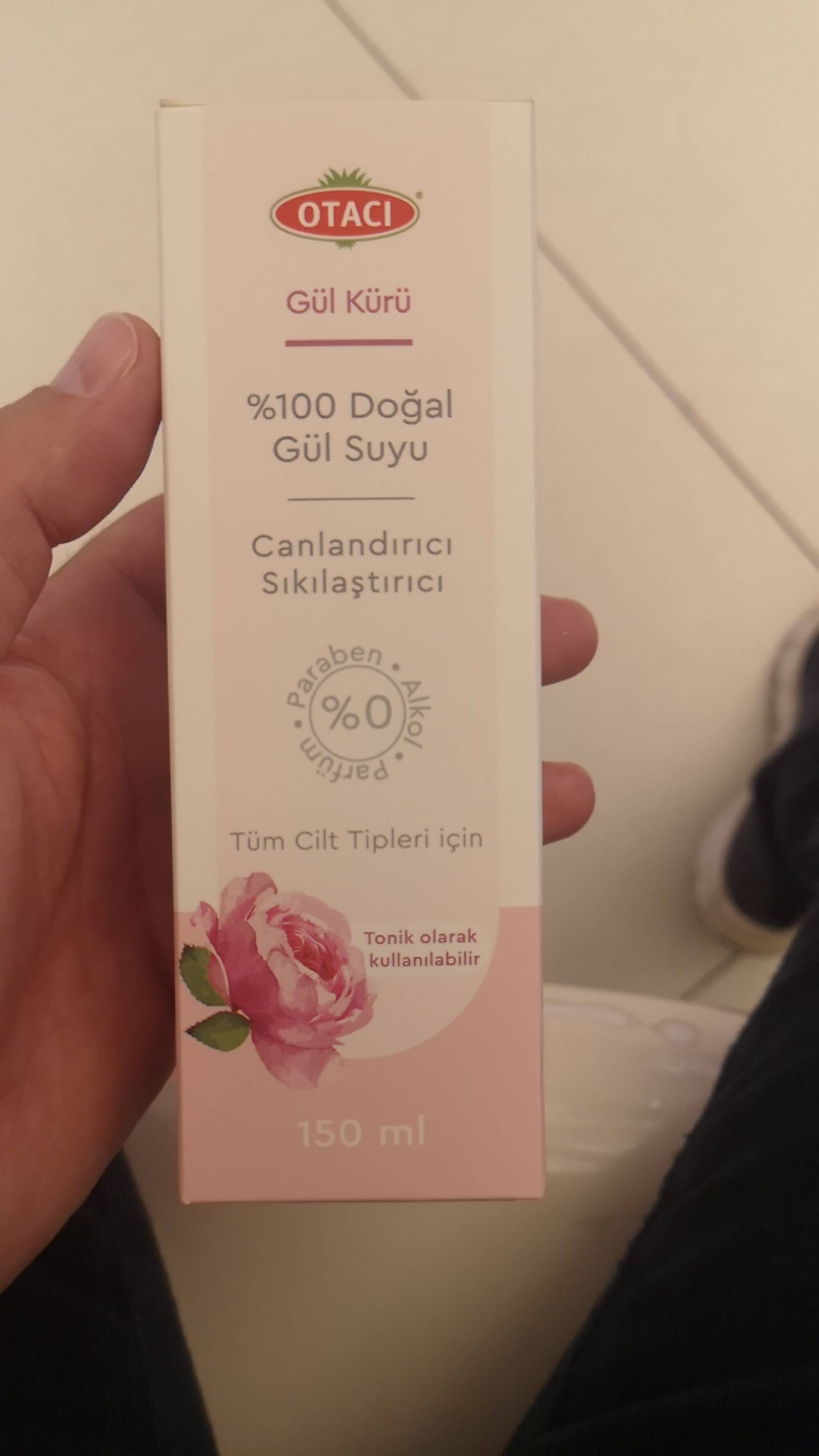 OTACI - % 100 Dogal gül suyu cancandirici sikilastirici