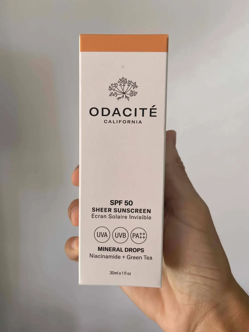 ODACITÉ - Ecran solaire snvisible SPF 50 