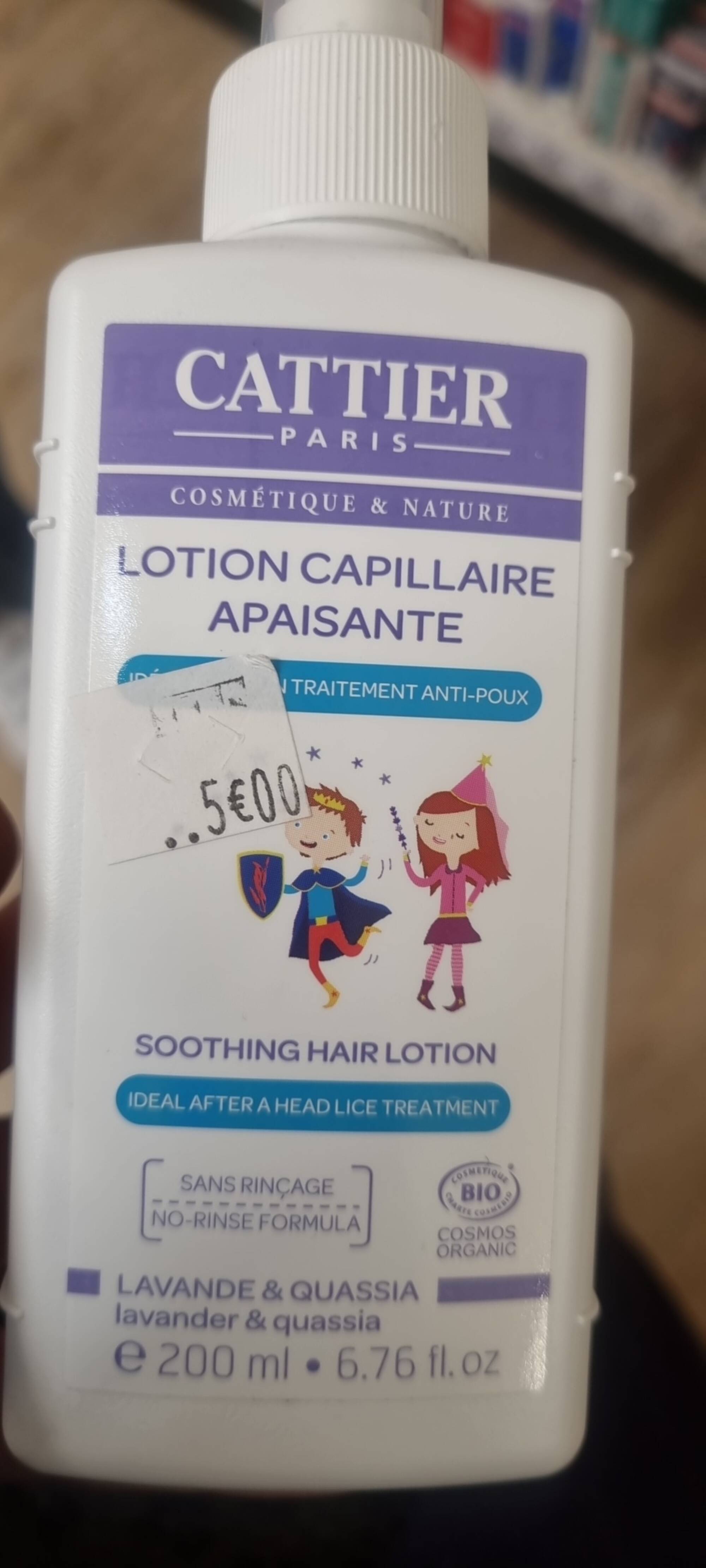 CATTIER - Lotion capillaire apaisante enfant