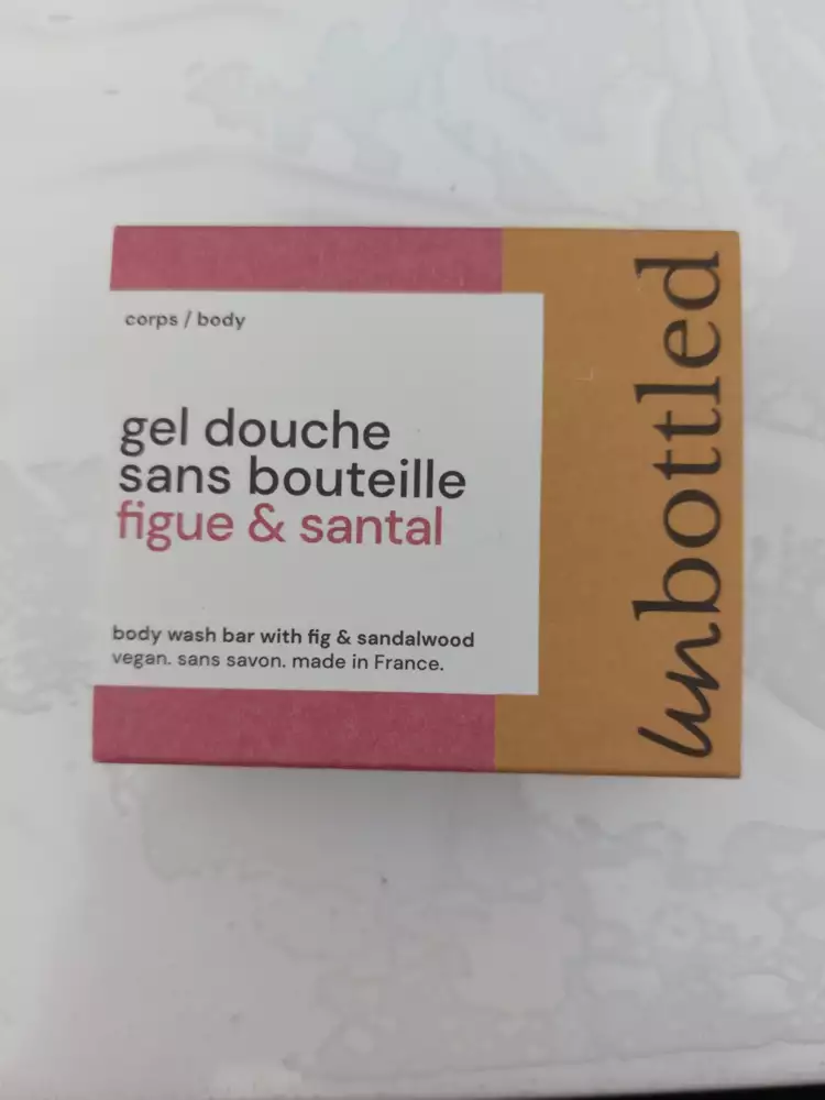 UNBOTTEL - Gel douche sans bouteille figue & santal