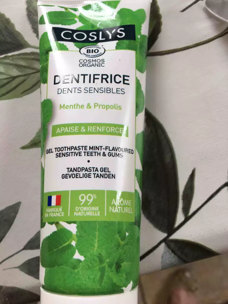 COSLYS - Apaise & renforce - Dentifrice menthe & propolis