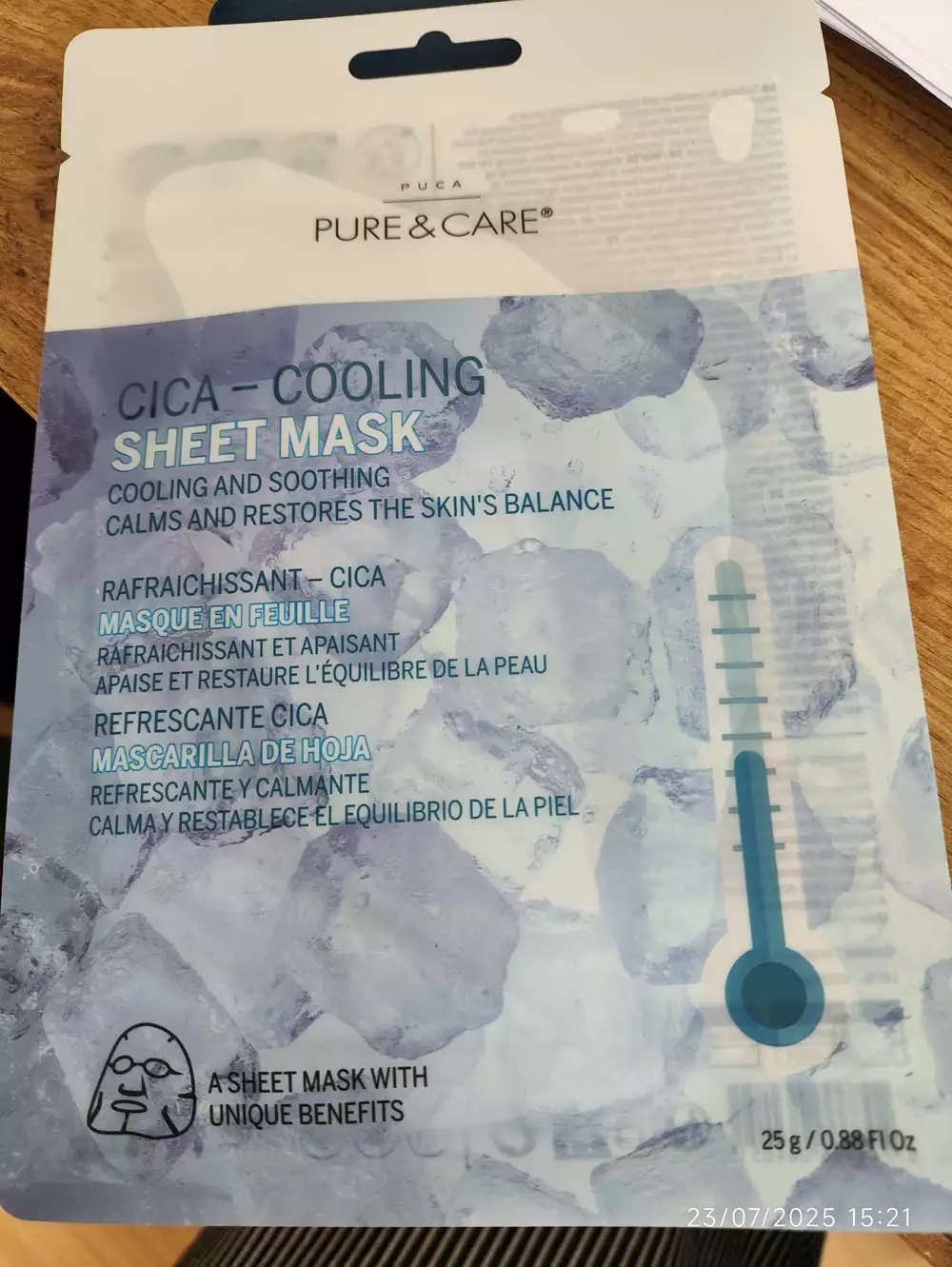 PURE & CARE - Rafraîchissant-cica - Masque en feuille