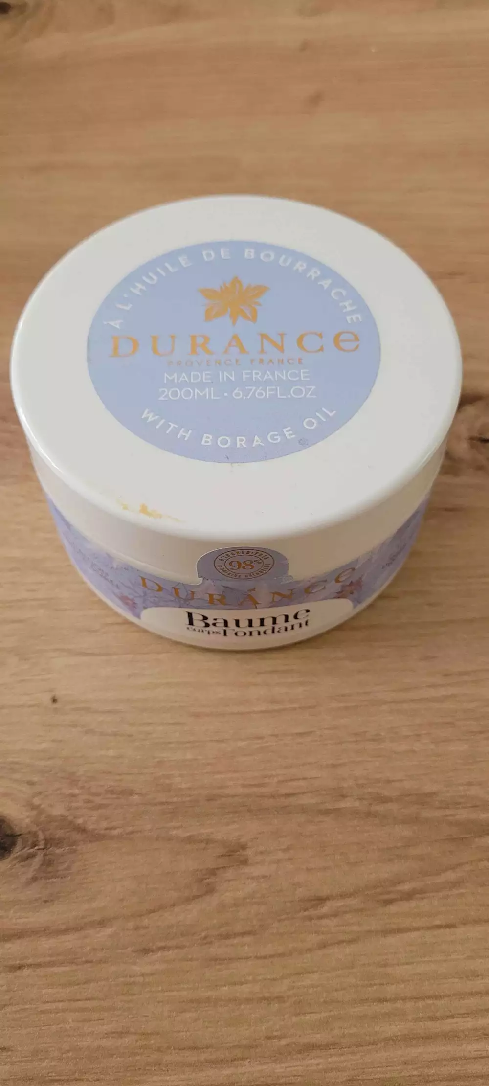 DURANCE - Baume corps fondant 
