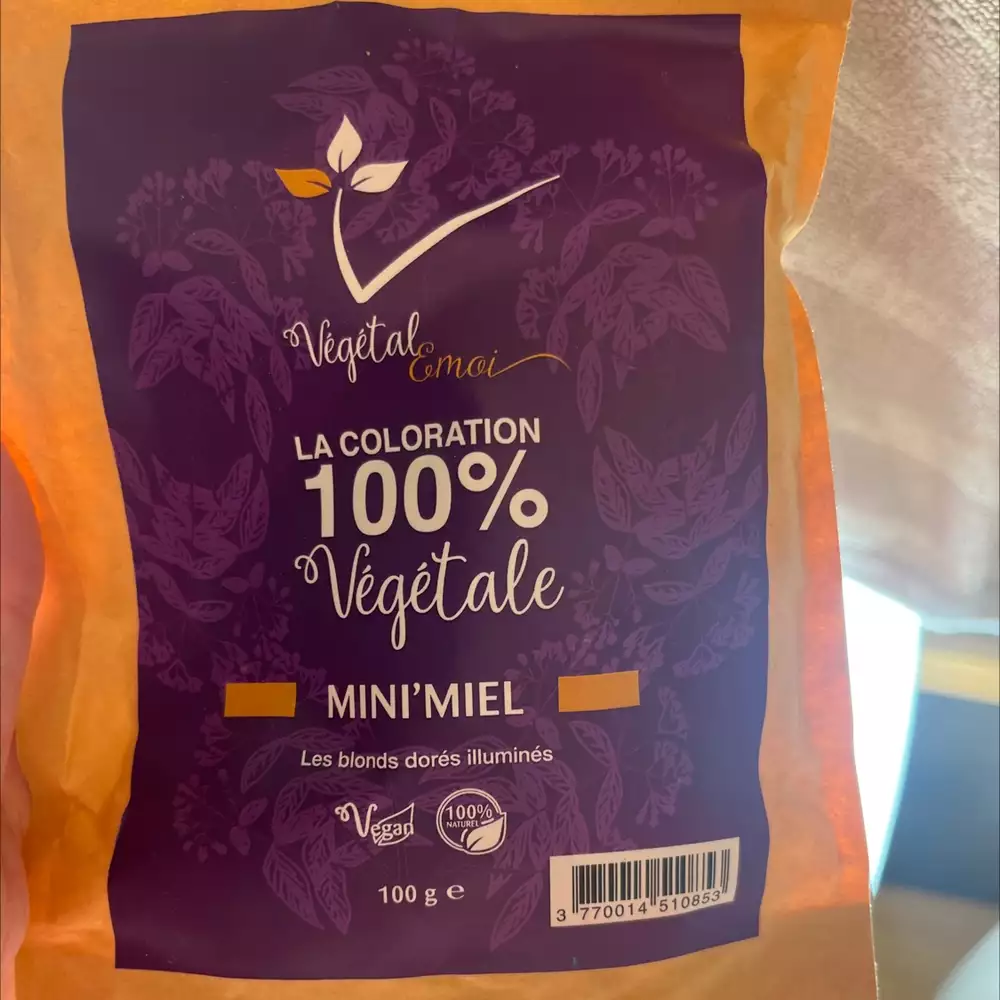 VÉGÉTAL'EMOI - Mini'miel - Coloration 100% végétale les blonds dorées illuminés