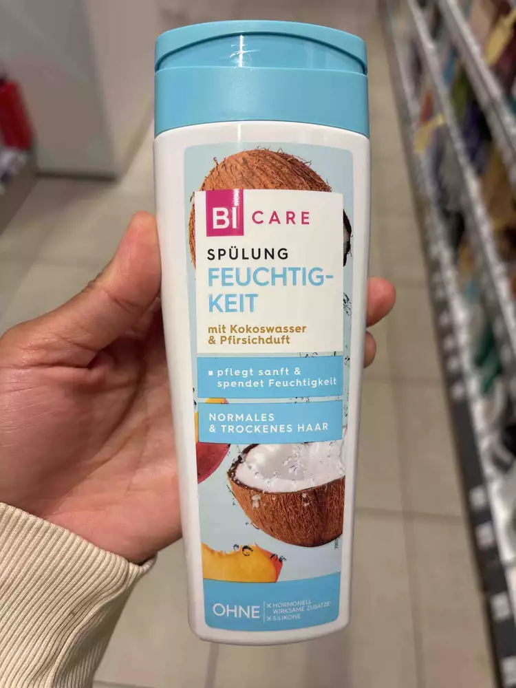 BI CARE - Spülung feuchtigkeit mit kokoswasser & pfirsichduft