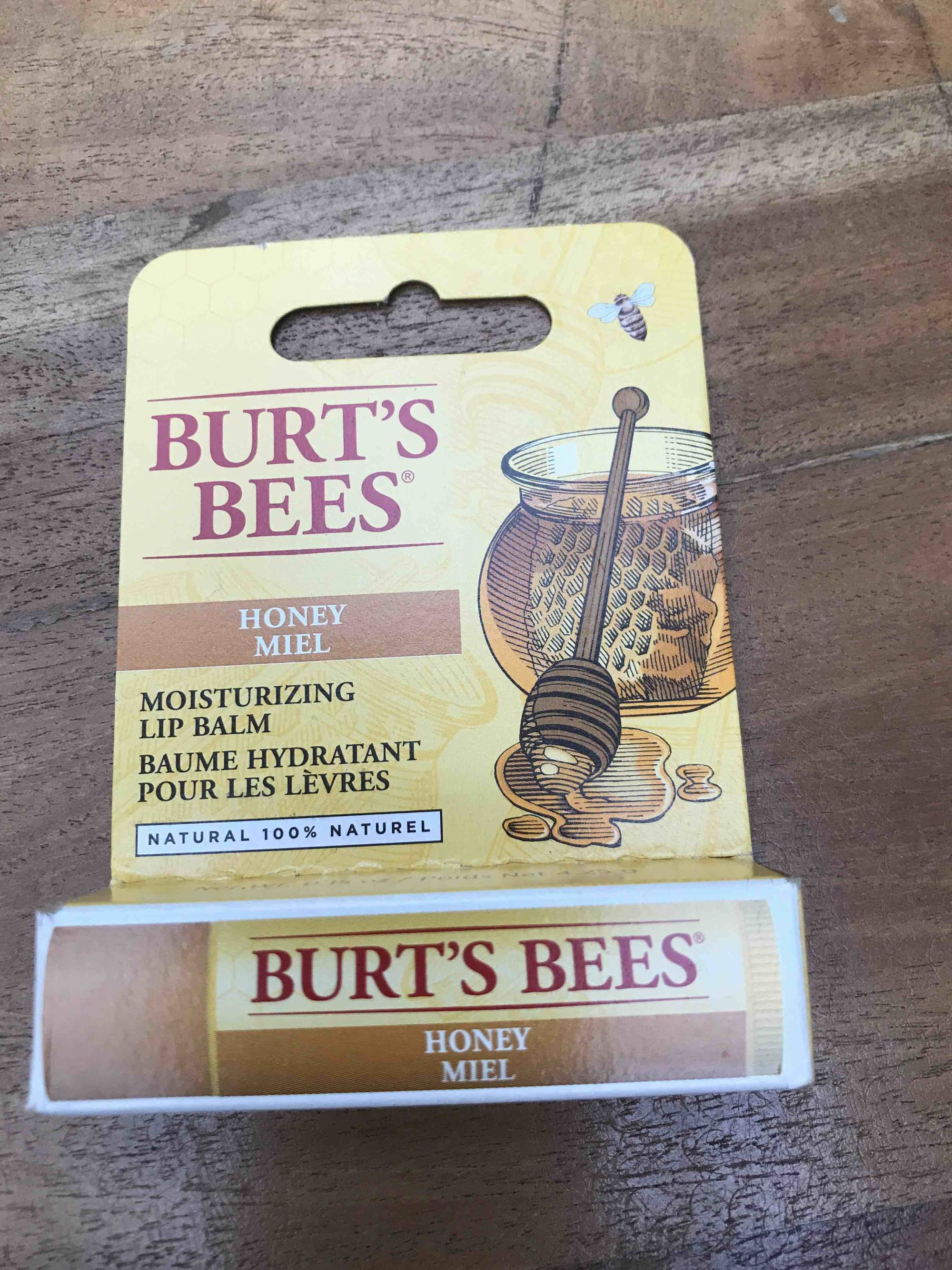BURT'S BEES - Honey miel - baume hydratant pour les lèvres