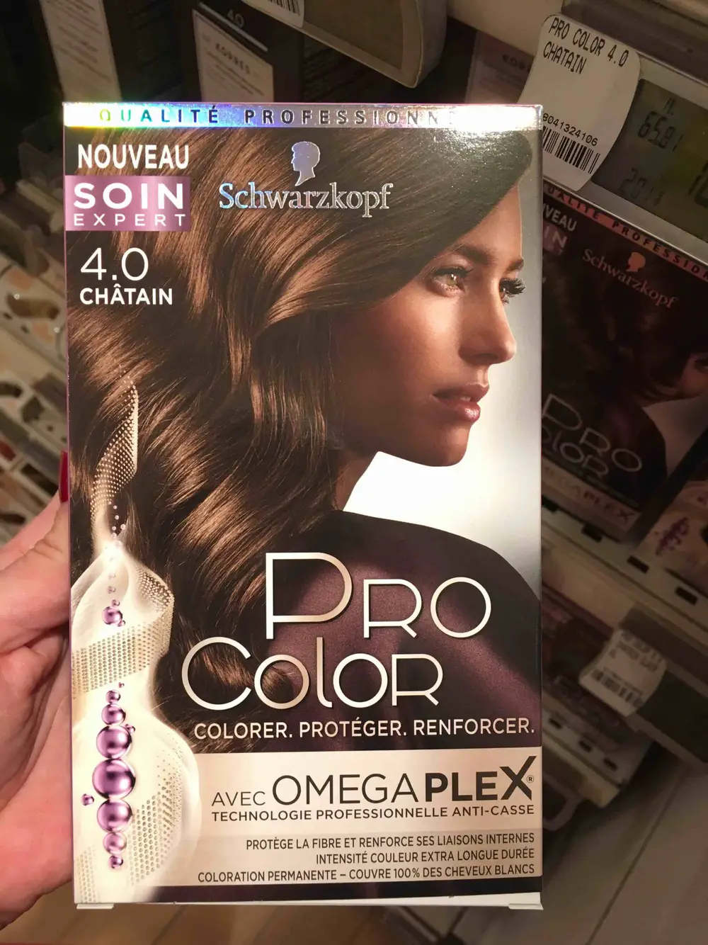 SCHWARZKOPF - Pro color - coloration permanente 4.0 châtain