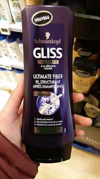 SCHWARZKOPF - Gliss ultimate fiber après-shampooing à la kératine