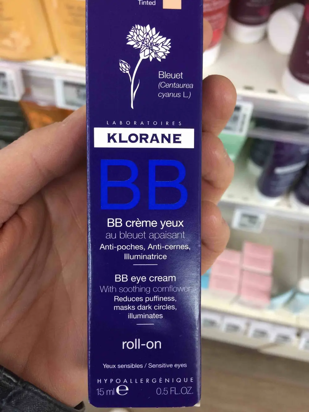 KLORANE - BB crème yeux au bleuet apaisant