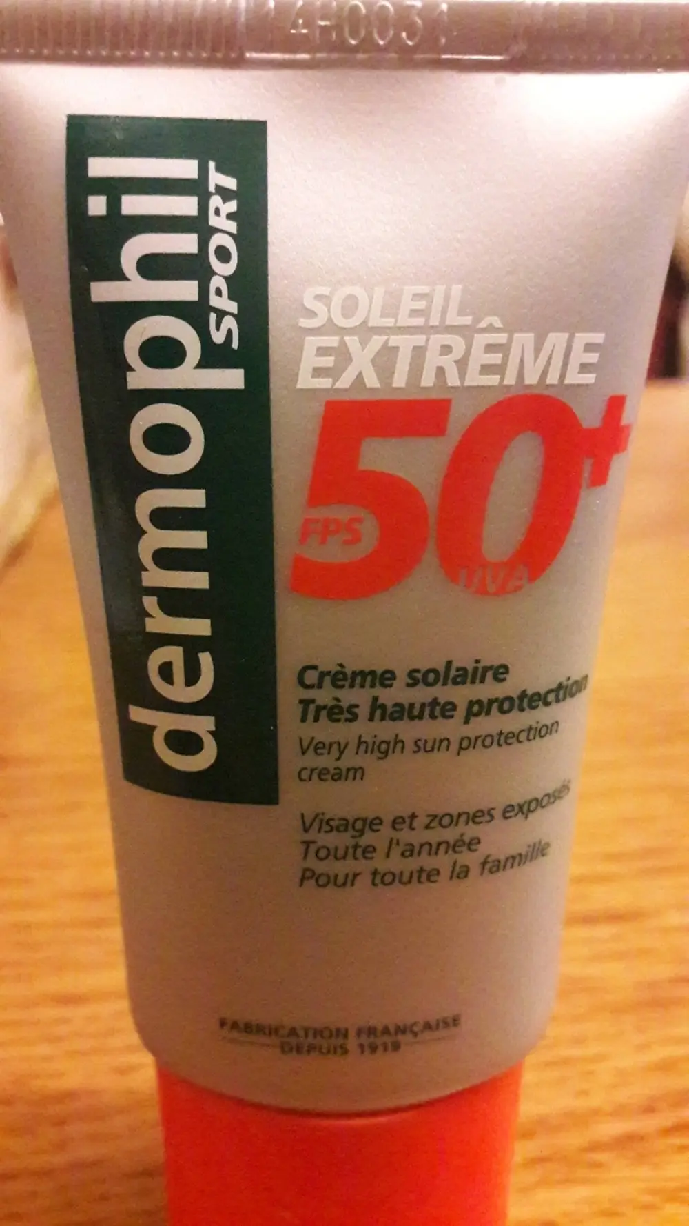 DERMOPHIL - Crème solaire très haute protection FPS 50+