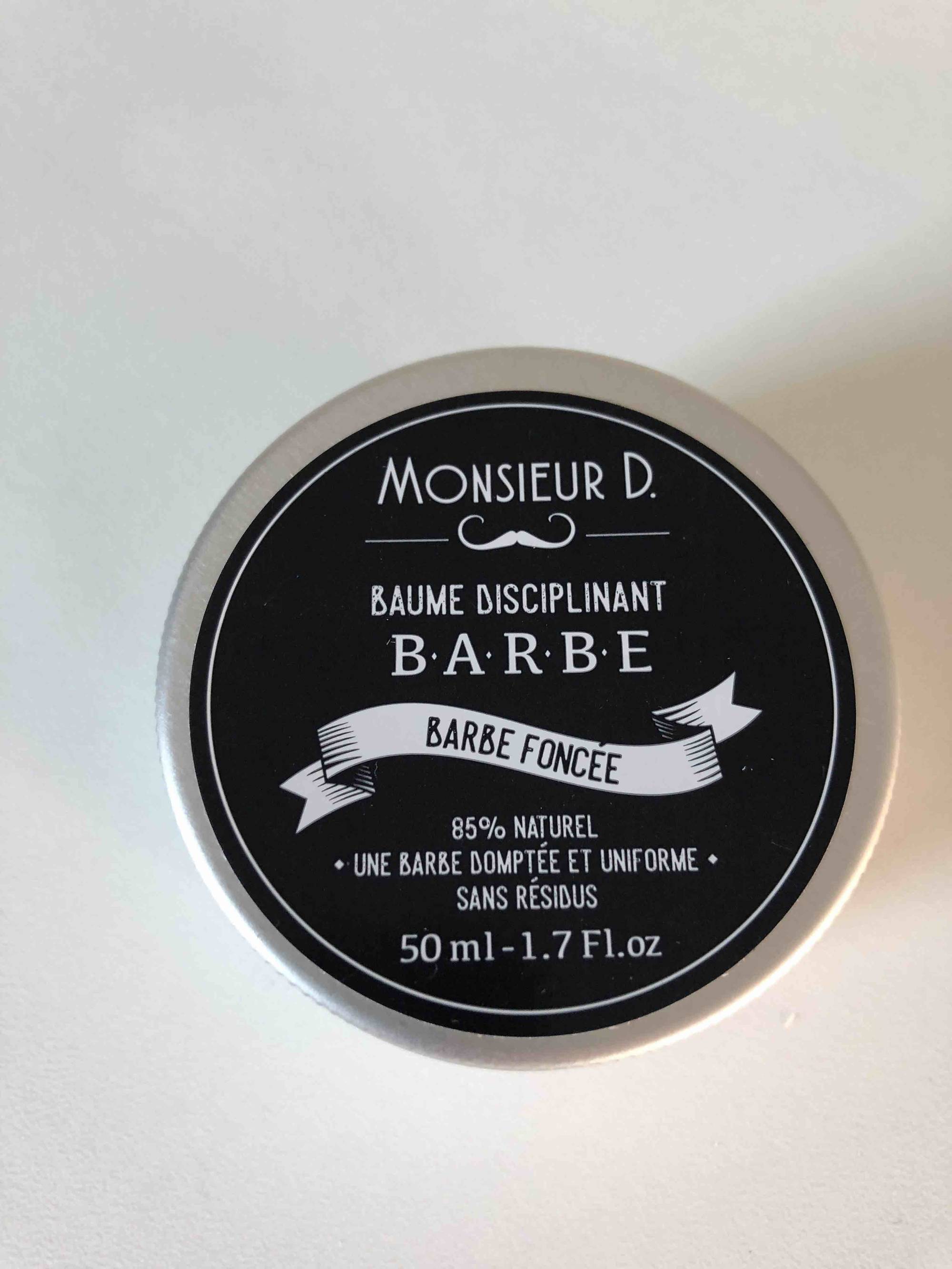 MONSIEUR D. - Baume disciplinant barbe foncée
