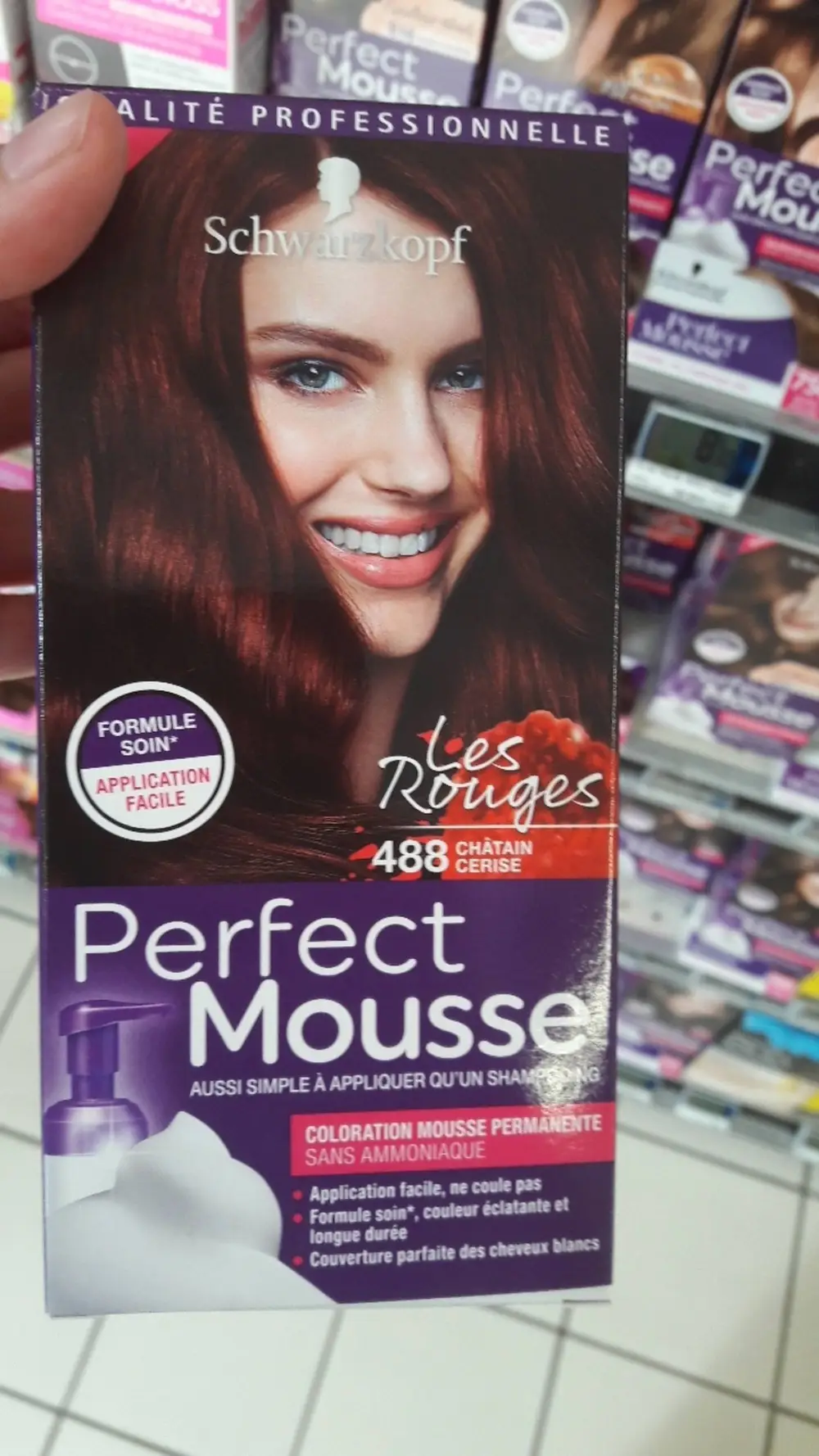 SCHWARZKOPF - Les Rouges 488 châtain cerise - Perfect Mousse