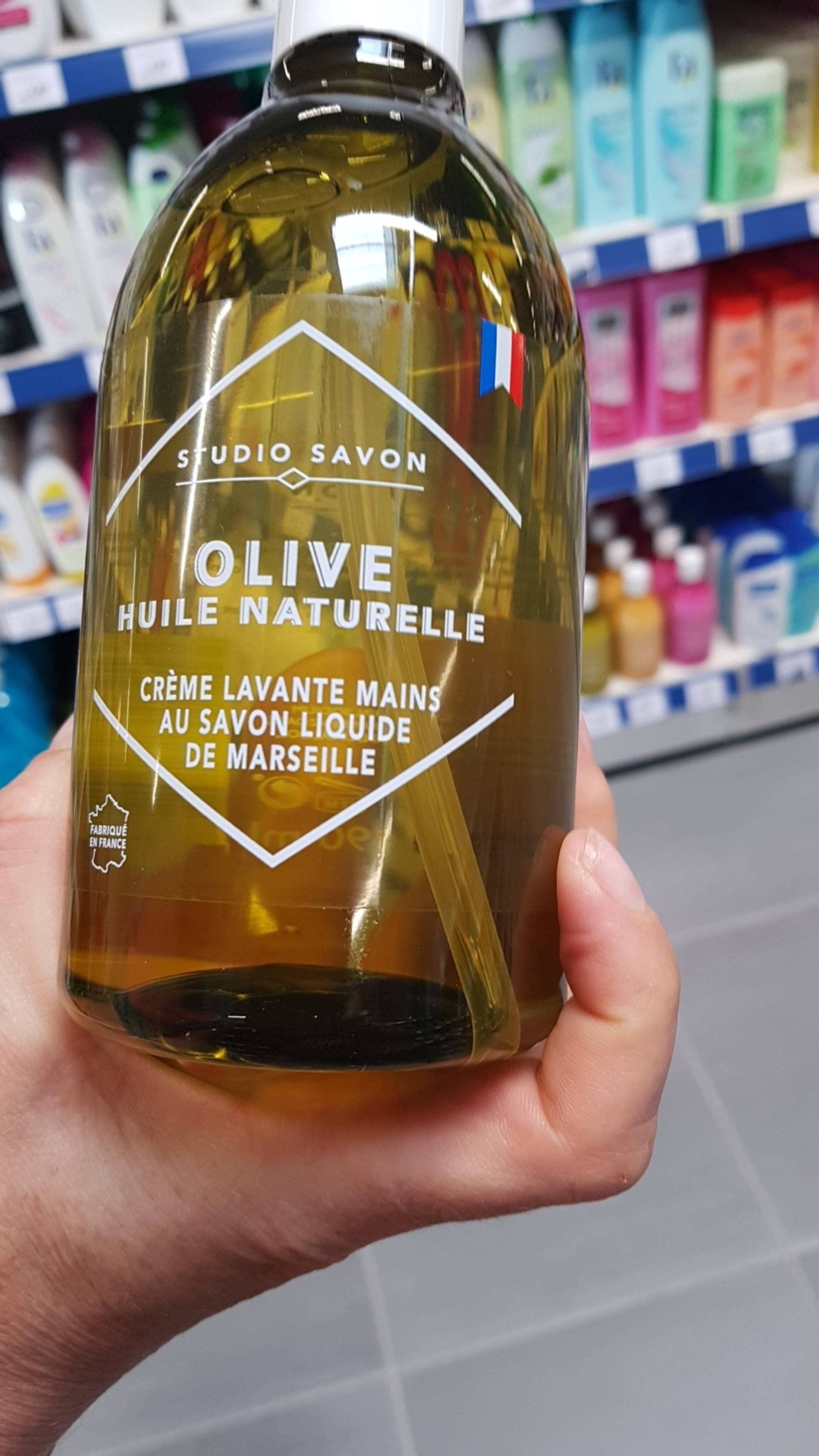 STUDIO SAVON - Olive huile naturelle - Crème lavante mains au savon liquide de Marseille