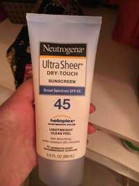 NEUTROGENA - Ultra sheer dry-touch sunscreen spf 45