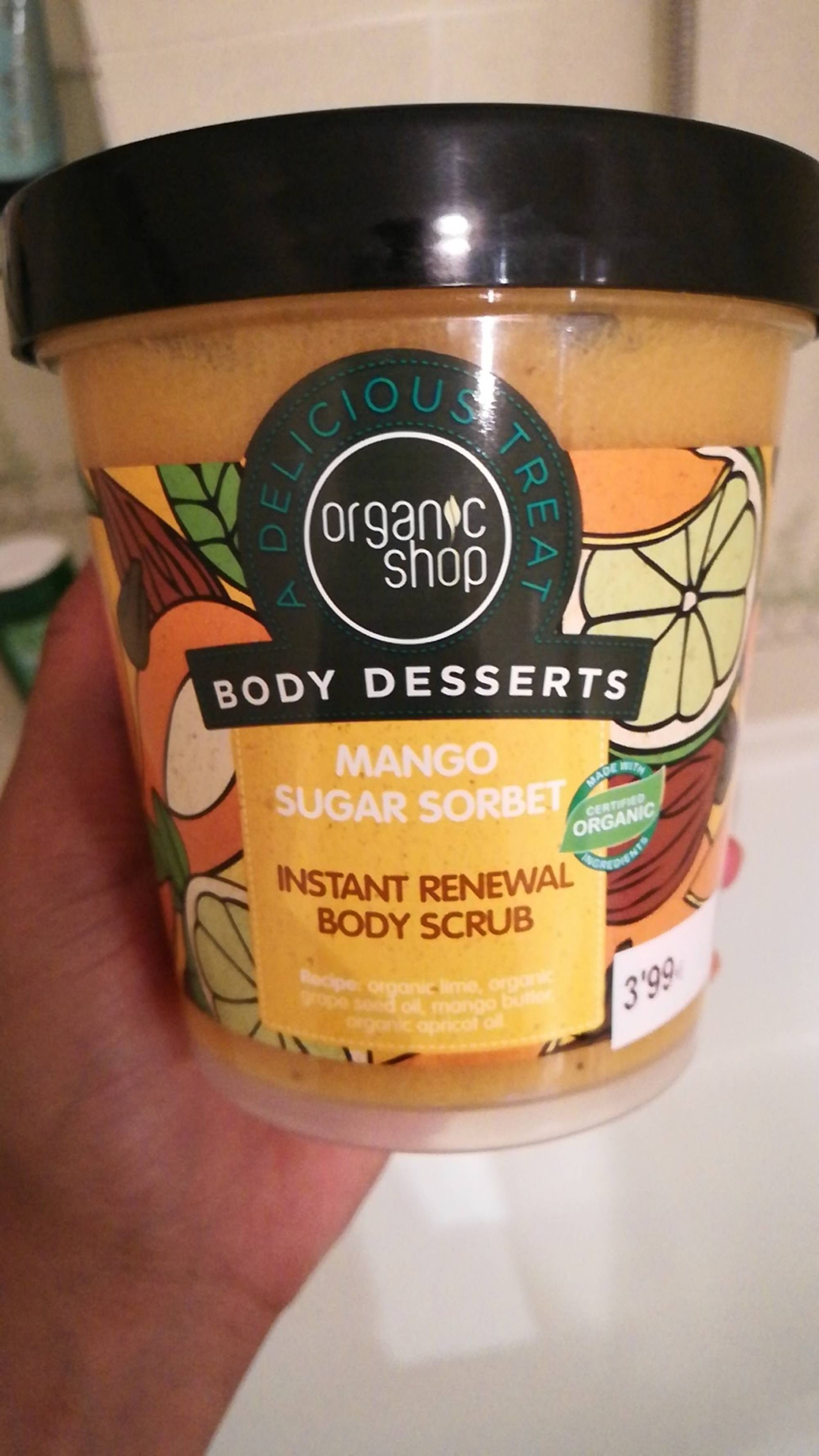 ORGANIC SHOP - Body desserts mango sugar sorbet - Body scrub