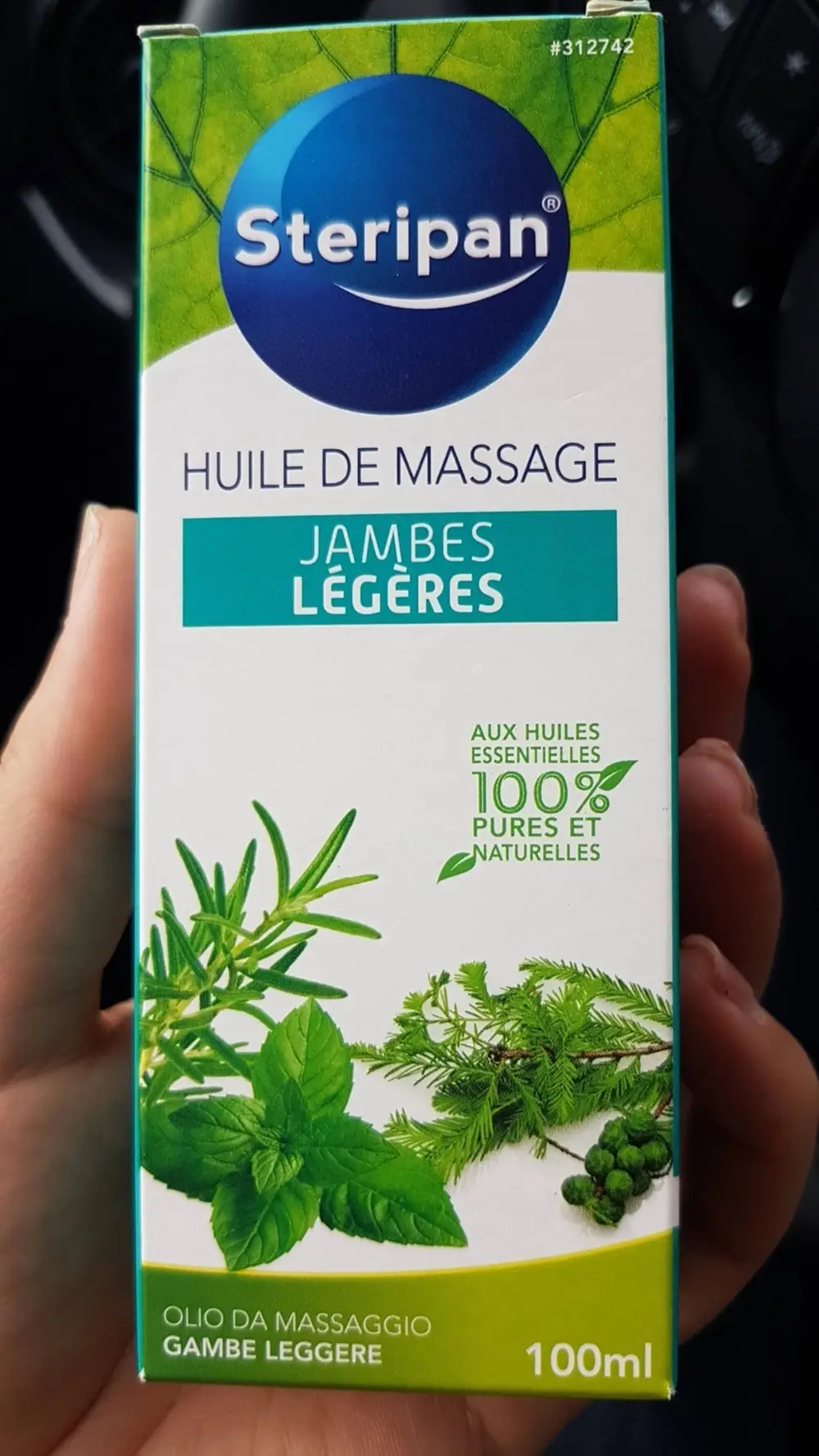 STERIPAN - Huile de massage - Jambes légères