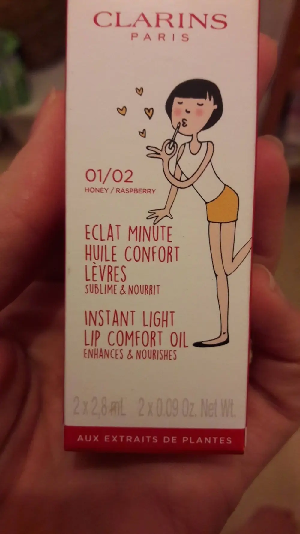 CLARINS - Eclat minute huile confort lèvres 