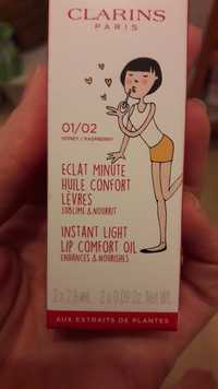 CLARINS - Eclat minute huile confort lèvres 