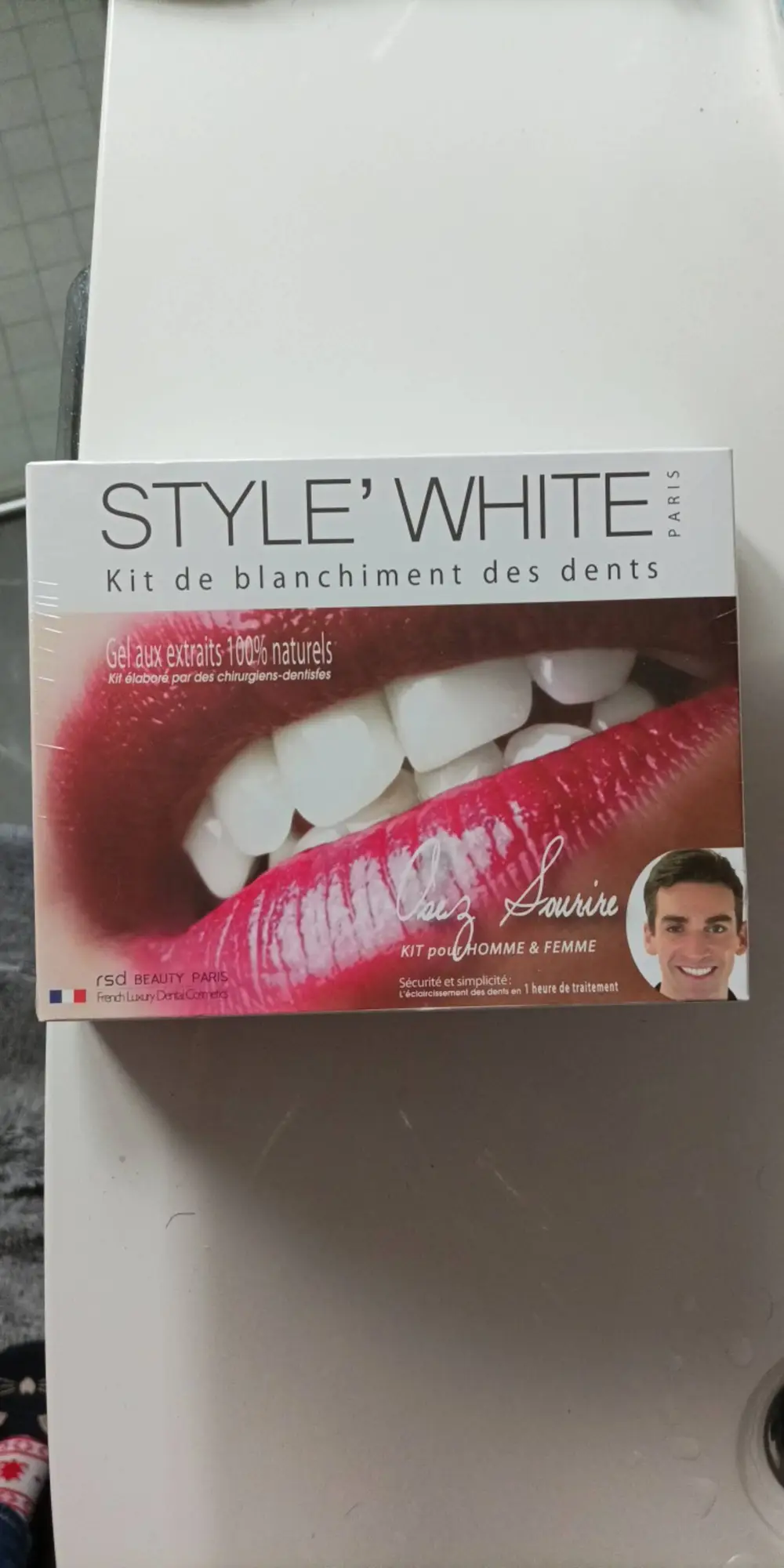 STYLE'WHITE - Kit de blanchiment des dents - Gel aux extraits 100% naturel