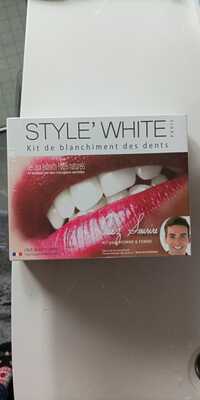 STYLE'WHITE - Kit de blanchiment des dents - Gel aux extraits 100% naturel