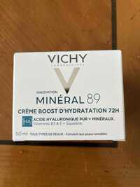 VICHY - Mineral 89 - Crème boost d'hydratation 72h