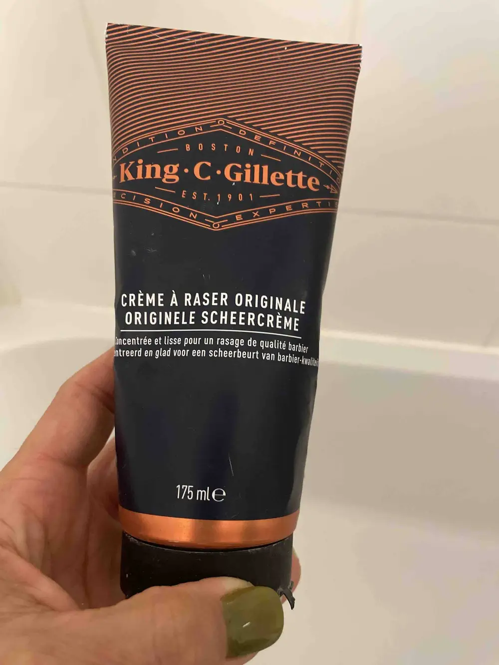 KING C GILLETTE - Crème à raser originale