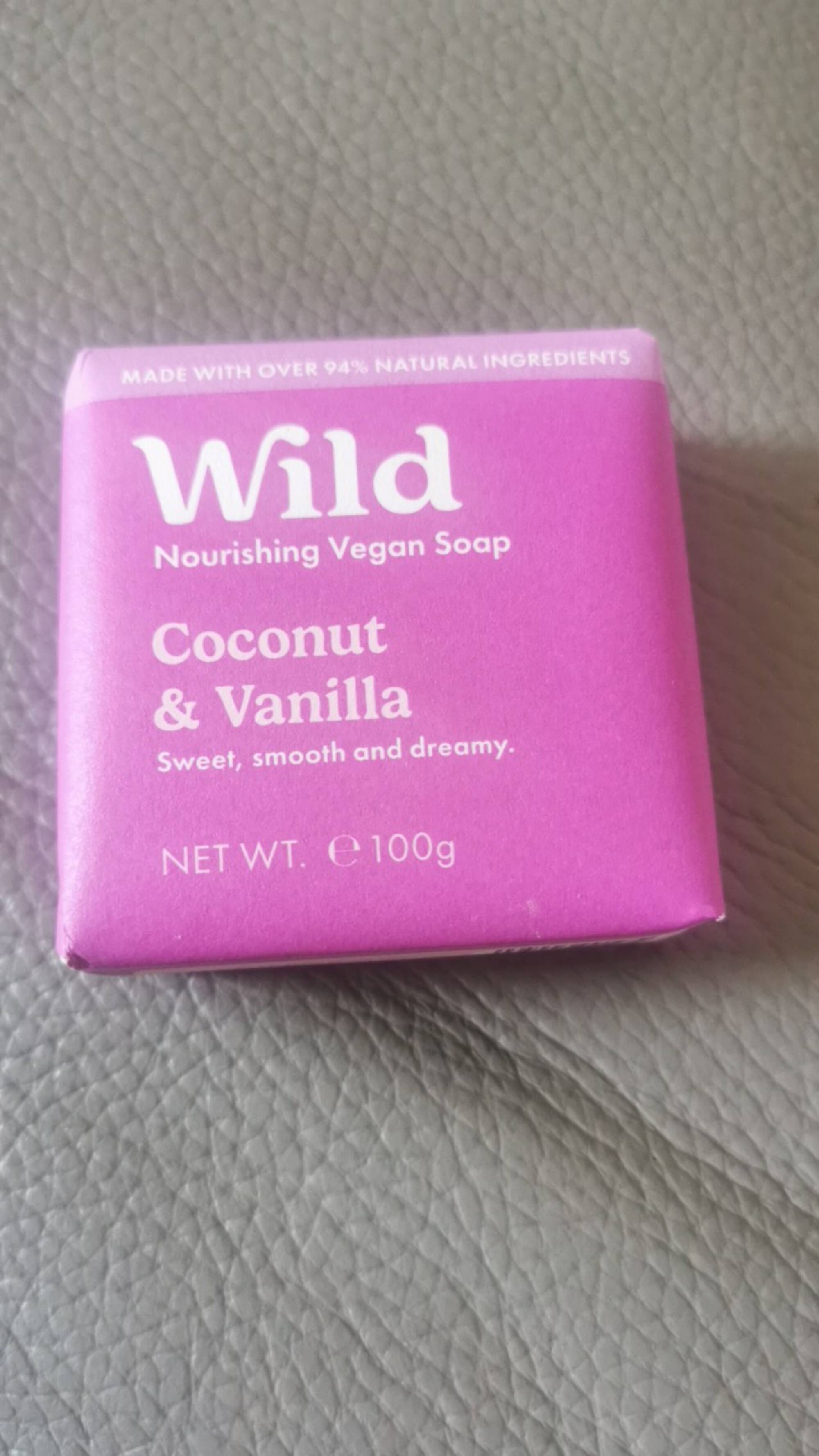 WILD - Coconut & vanilla - Nourishing vegan soap