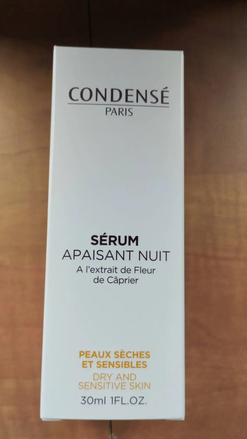 CONDENSÉ - Peaux sèches et sensibles - Sérum apaisant nuit