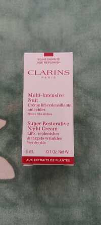 CLARINS - Multi-intensive nuit - Crème lift-redensifiante anti-rides