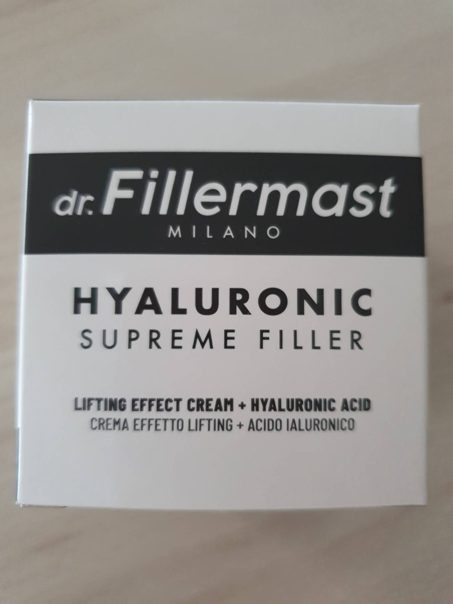 DR. FILLERMAST - Lifting effect cream + hyaluronic acid