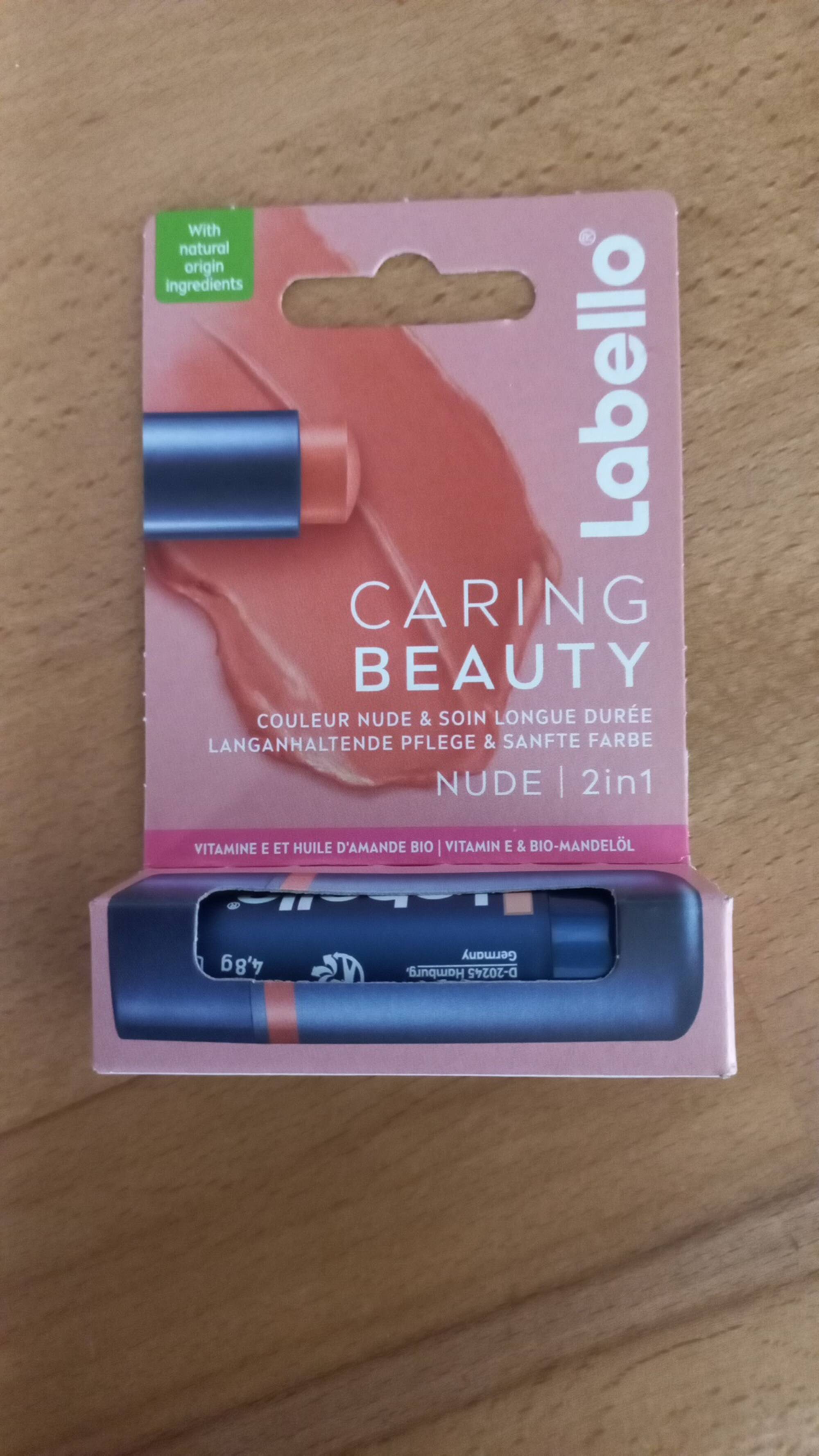 LABELLO - Caring beauty - Baume à lèvres nude 2in1