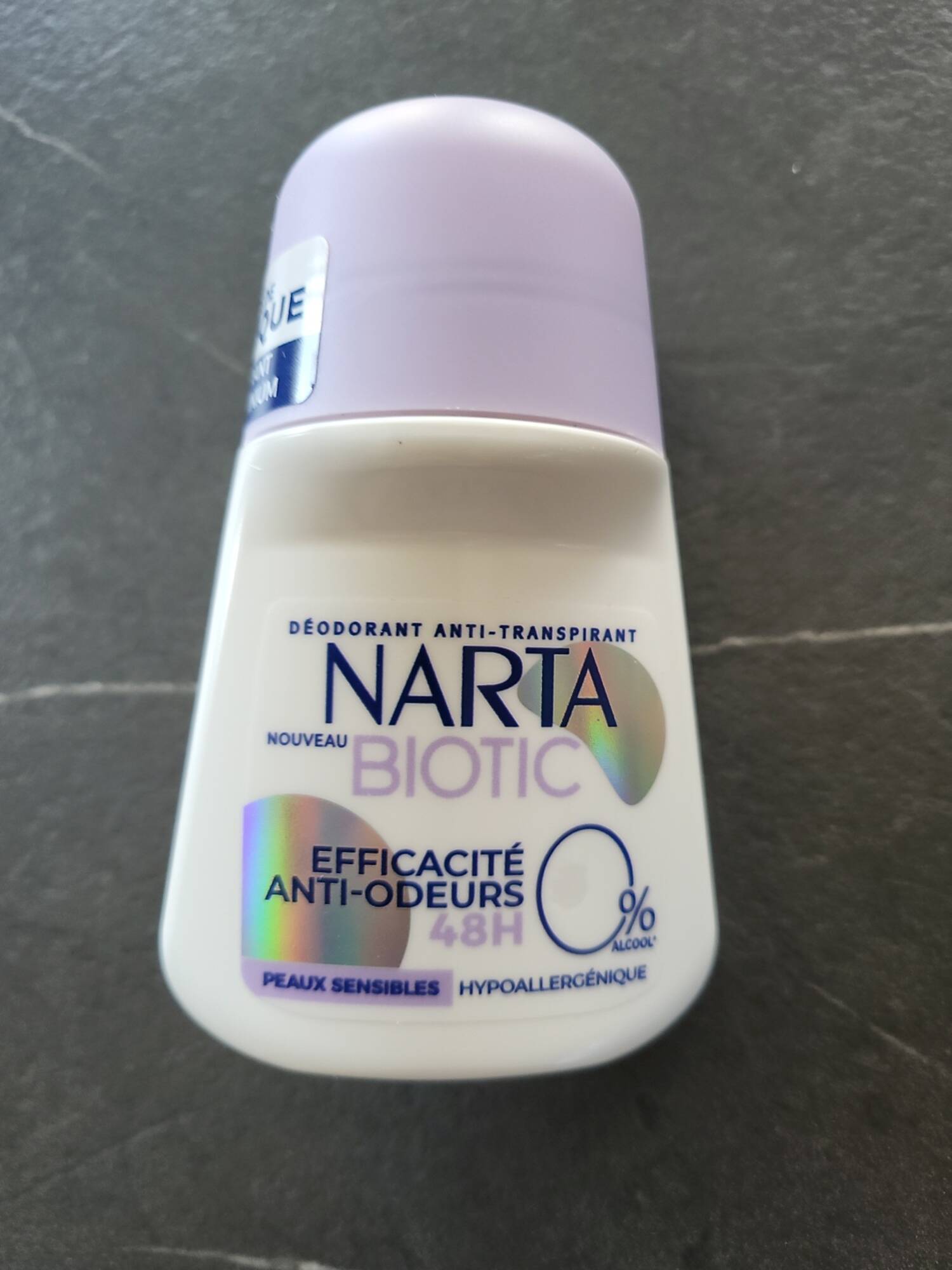 NARTA -  Biotic - Déodorant anti-transpirant 48h