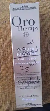 ORO THERAPY 24K - Color keratin oro puro - Crème colorante permanent